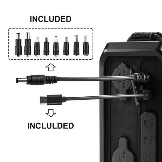 MHPower Powerbanka Nomad 96k LiFePO4 96000mAh Černá (9)